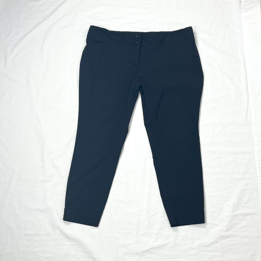 Eloquii By The Limited Slacks Plus Size 18W Black Classic Fit Skinny Pants EUC
